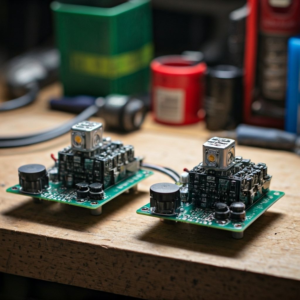 LED drivers on a workbench